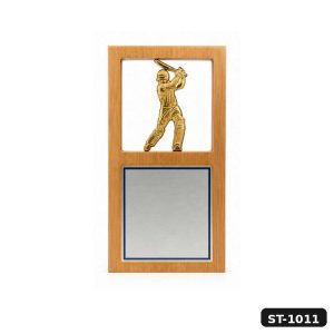 Wooden Cricket Recognition Plaque